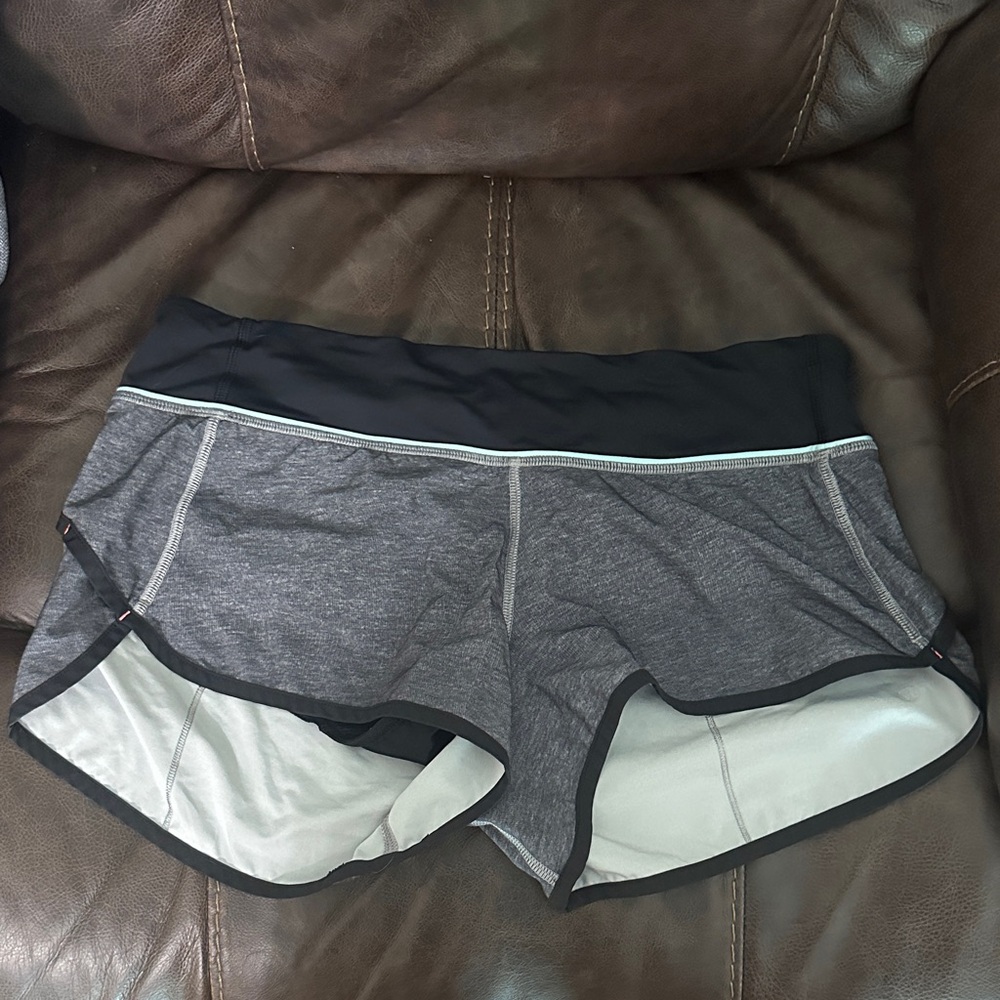 Gray and Black Athletic Shorts